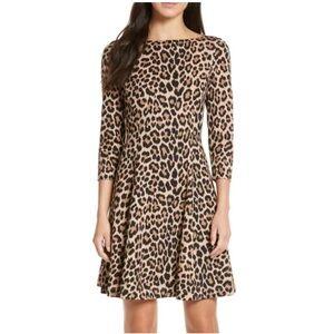 Kate Spade Leopard Fit & Flare Dress